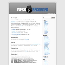Downloads « InfraRecorder