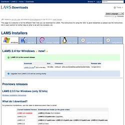 Downloads - LAMS 2