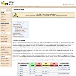 Downloads - Linux-VServer