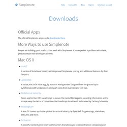 Simplenote Downloads