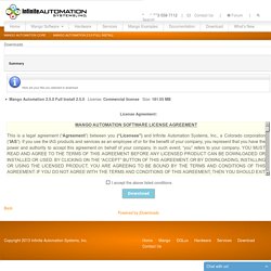 Downloads - Summary - Mango Automation 2.5.0 Full Install