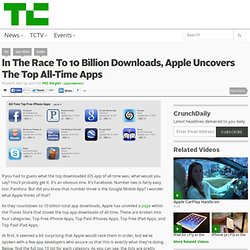 In The Race To 10 Billion Downloads, Apple Uncovers The Top All-Time Apps