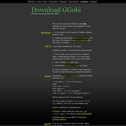 Downloads. GGobi data visualization system.