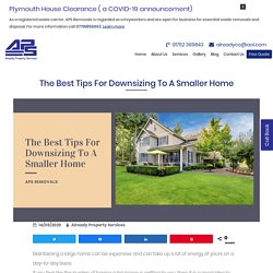 Tips For Downsizing To A Smaller Home - APS Removals