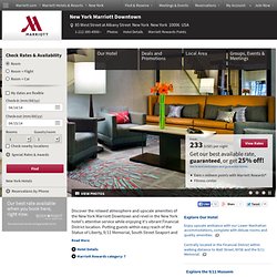 Downtown Manhattan Hotels - New York Marriott Downtown Hotel