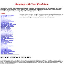 Dowsing with Your Pendulum