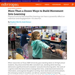 More Than a Dozen Ways to Build Movement Into Learning