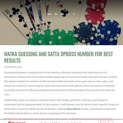 Satta Dpboss - Matka Guessing And Number for Best Results