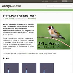 DPI vs. Pixels: What Do I Use?