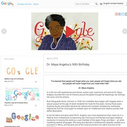 Dr. Maya Angelou’s 90th Birthday