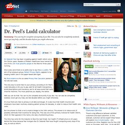 Dr. Peel's Ludd calculator