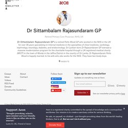 Dr Sittambalam Rajasundaram GP