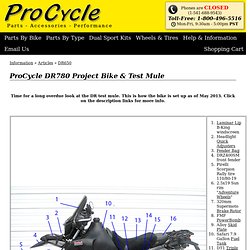 DR650 Project Bike - ProCycle