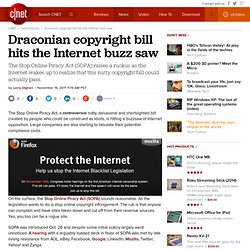 Draconian copyright bill hits the Internet buzz saw