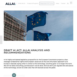 Draft AI Act: ALLAI analysis and recommendations – ALLAI