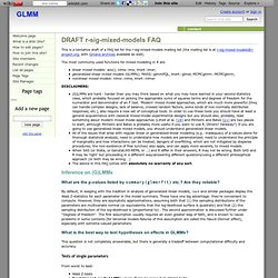 DRAFT r-sig-mixed-models FAQ - GLMM
