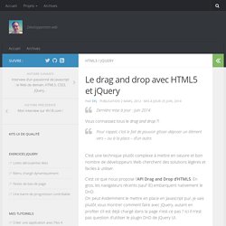 Le drag and drop avec HTML5 et jQuery - chez Syl