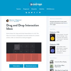 Drag and Drop Interaction Ideas