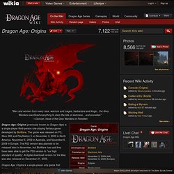 DragonAge Wikia