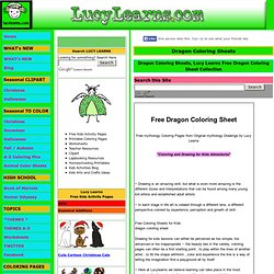 Dragon Coloring Sheets, Lucy Learns Free Dragon Coloring Sheet Collection