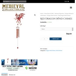 Red Dragon Wind Chimes - 05-99415 - Medieval Collectibles
