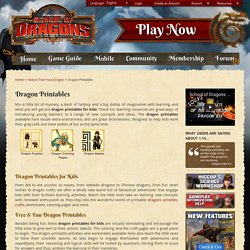 Dragon Printables - Free Dragon Printables for Kids