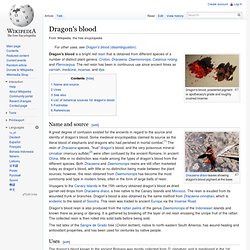 Dragon's blood
