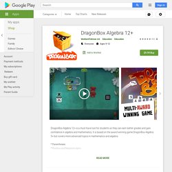 DragonBox Álgebra 12+ - Aplicaciones en Google Play