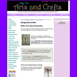 Dragonfly Crafts: Make Stunning Pearl and Bead Dragonfly Art and Craft Ornaments