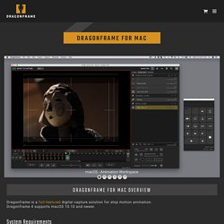 Dragonframe for Mac - Stop Motion Animation Software - Canon, Sony, Nikon