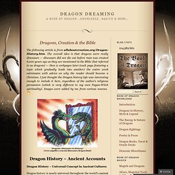 Dragons, Creation & the Bible « Dragon Dreaming