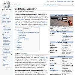 Colt Dragoon Revolver - Wikipedia