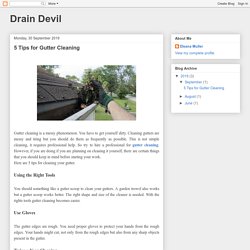 5 Tips for Gutter Cleaning