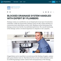 BLOCKED DRAINAGE SYSTEM HANDLED WITH EXPERT BY PLUMBERS: ashburyplumbing