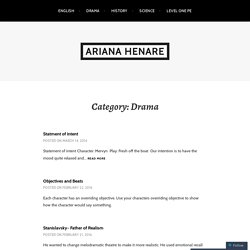 Drama – Ariana Henare