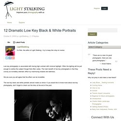 12 Dramatic Low Key Black & White Portraits