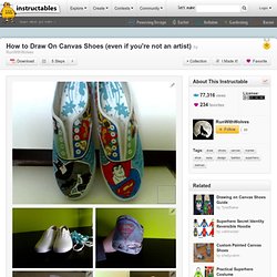 How to Draw On Canvas Shoes (even if you're not an artist)