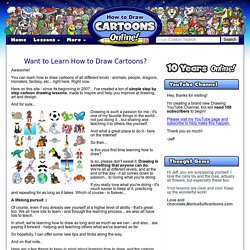 How to Draw Cartoons - Easy Step by Step Drawing Lessons