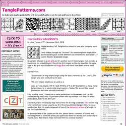 How to draw GRASSROOTS « TanglePatterns.com