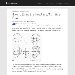 How to Draw the Head in 3/4 or Side View