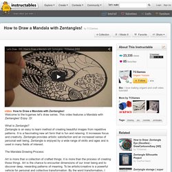 How to Draw a Mandala with Zentangles!