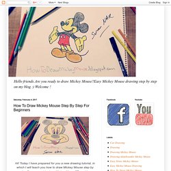 How To Draw Mickey Mouse Step By Step For Beginners