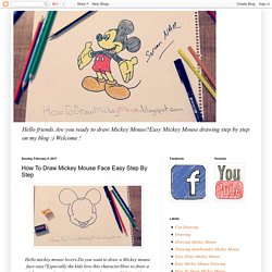 How To Draw Mickey Mouse Face Easy Step By Step