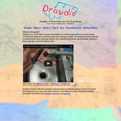 DRAWDIO - draw music with a pencil, or a kitchen sink, or a banana, or...