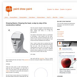 Paint Draw Paint, Learn to Draw: Drawing Basics: Drawing the head, a step by step of the constructive method