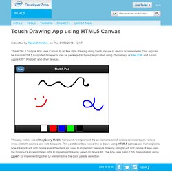 Drawing App using HTML5 Canvas