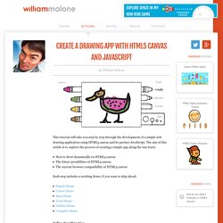 Create a Drawing App with HTML5 Canvas and JavaScript { William Malone }