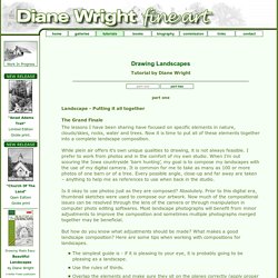 DRAWING LANDSCAPES - tutorial by Diane Wright