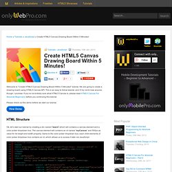 Create HTML5 Canvas Drawing Board Within 5 Minutes!