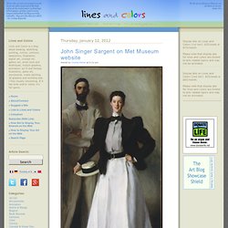 John Singer Sargent on Met Museum website
